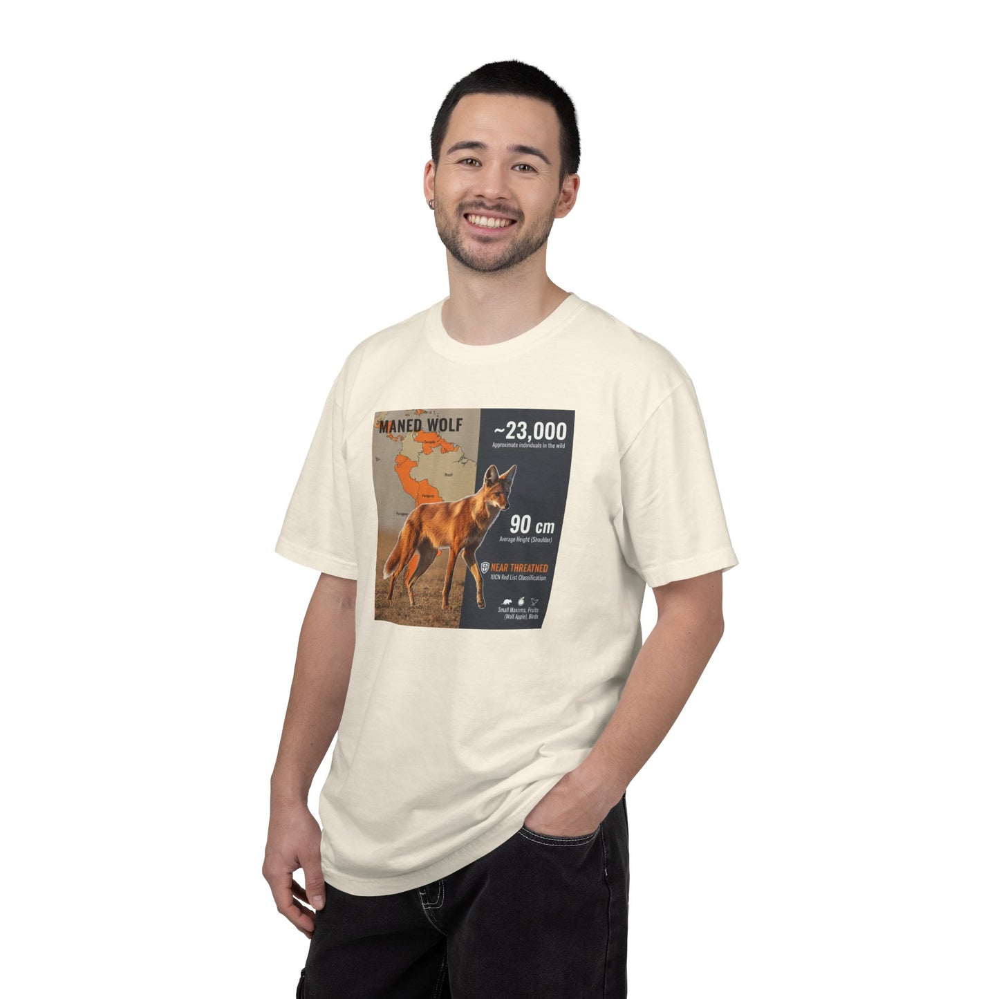 Glitch in the Matrix: Maned Wolf 'Leggy Fox' Surreal T-Shirt