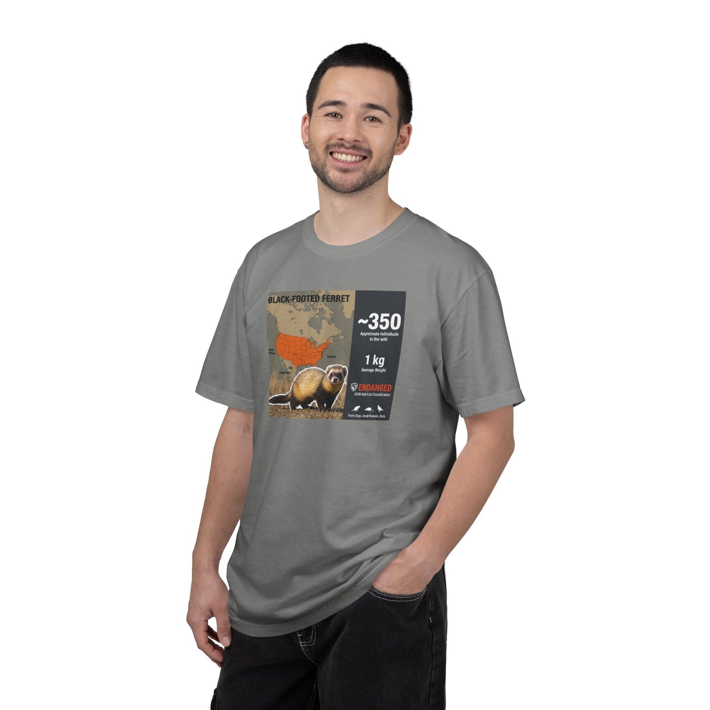 Masked Mystery: Rare Black-Footed Ferret T-Shirt