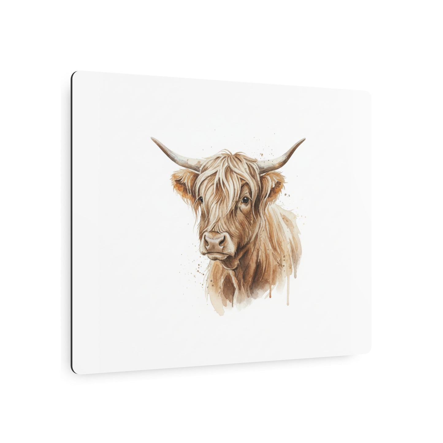 Highland Cow Metal Art Sign — Rustic Farmhouse Wall Decor