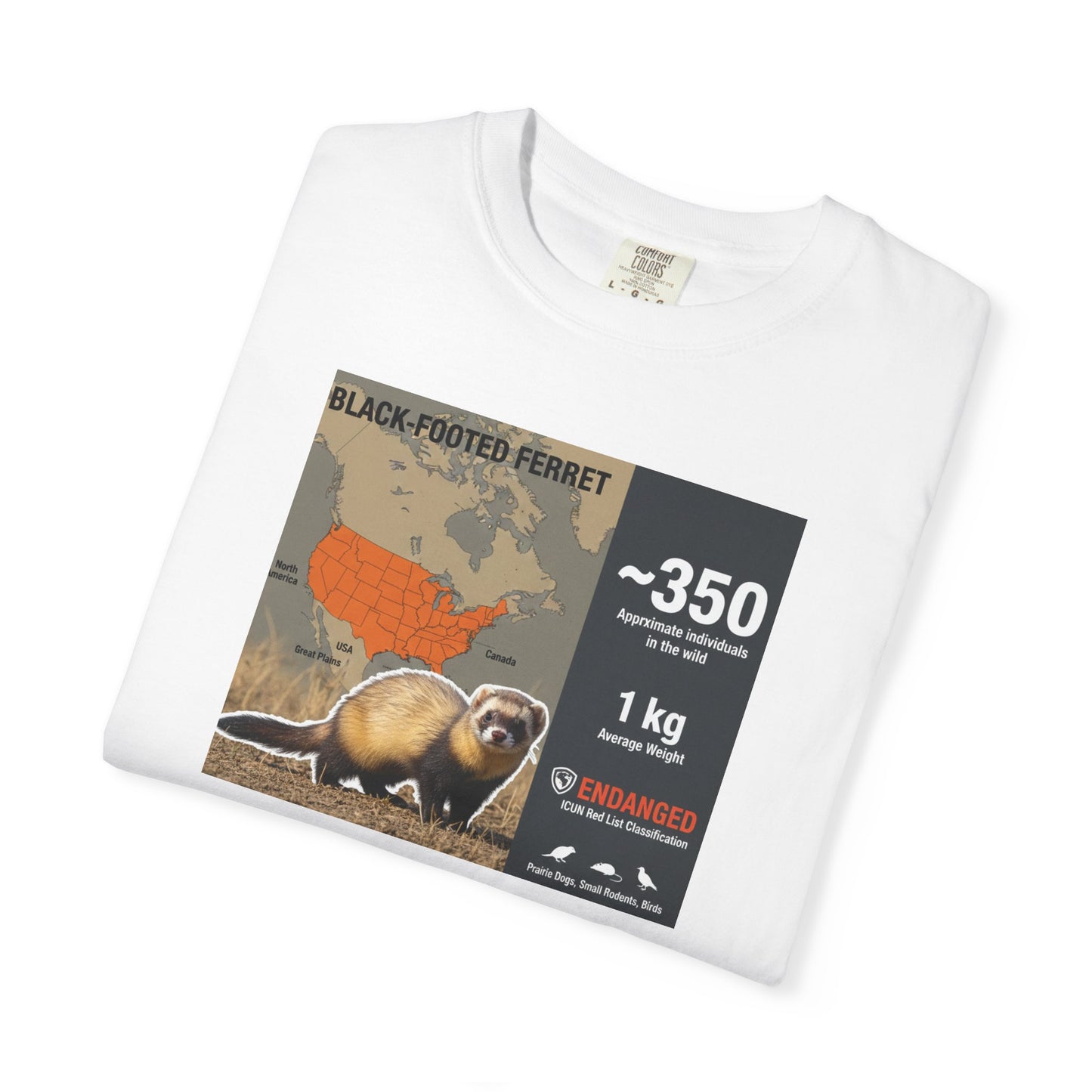 Masked Mystery: Rare Black-Footed Ferret T-Shirt