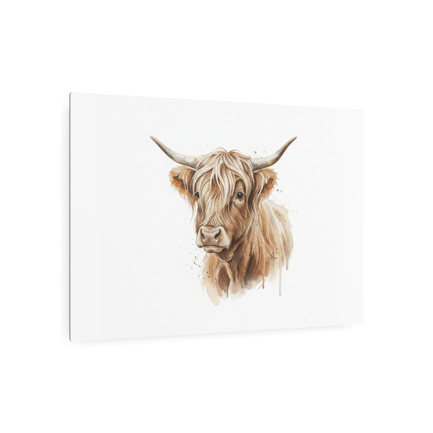 Highland Cow Metal Art Sign — Rustic Farmhouse Wall Decor
