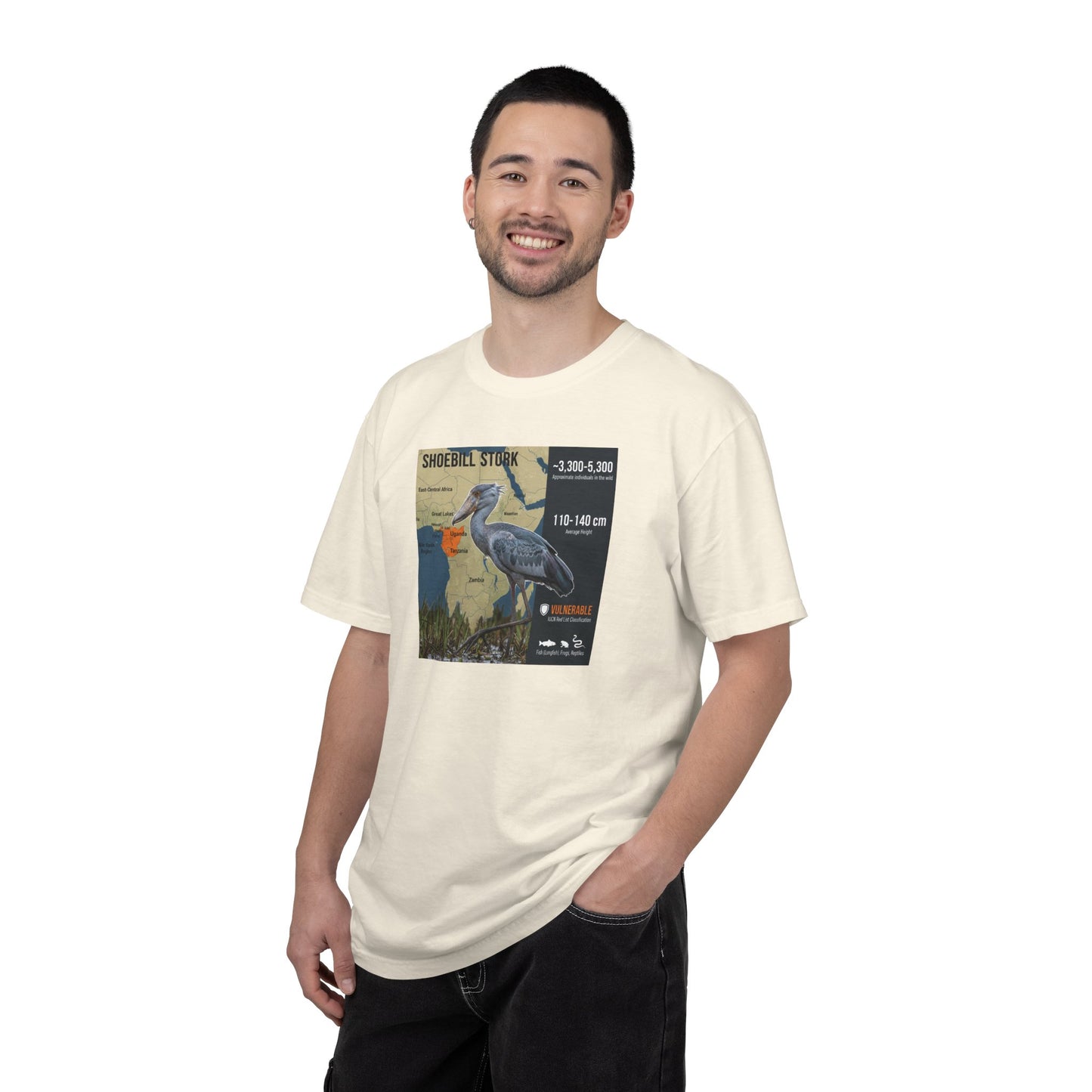 Gothic Gaze: Shoebill Stork 'Knows Your Secrets' T-Shirt