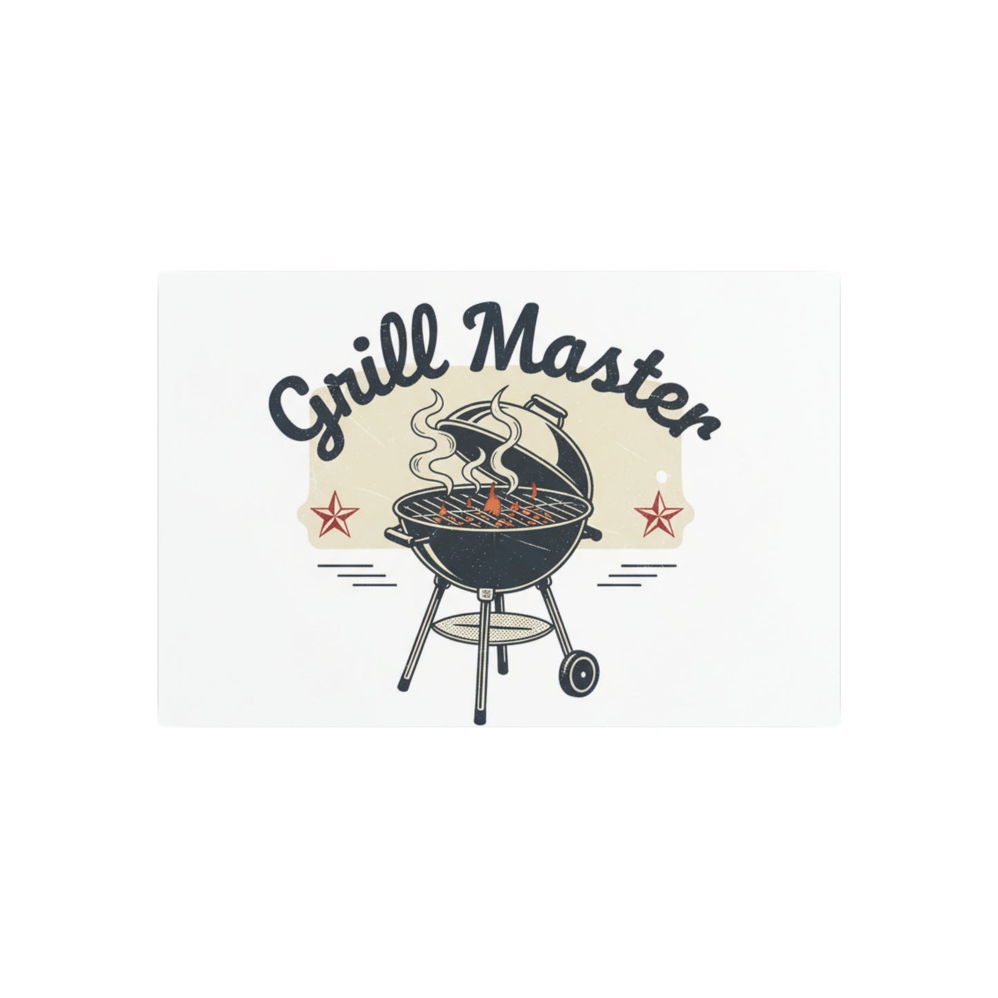 Grill Master Metal Art Sign – Vintage BBQ Wall Decor