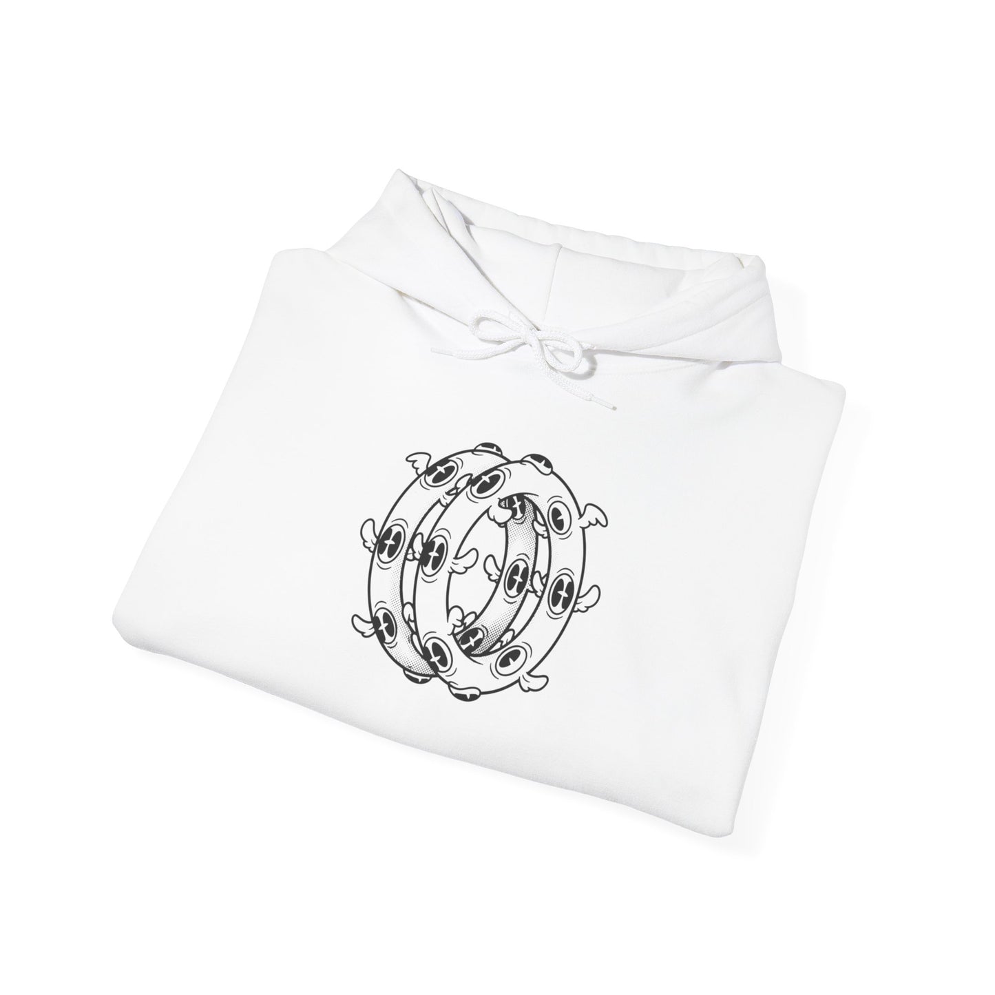 Minimalist Orbit Hoodie — Biblically Accurate Angel Hoodie