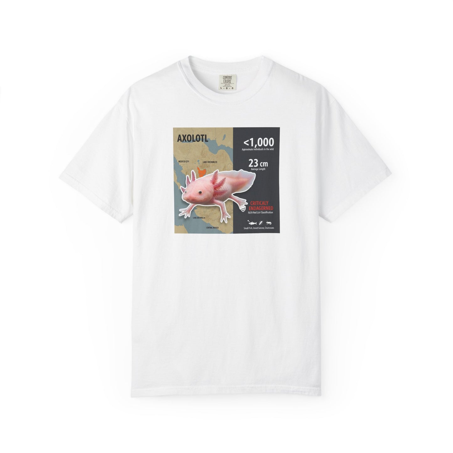 Kawaii King: Smiling Axolotl T-Shirt (Pink & Precious)