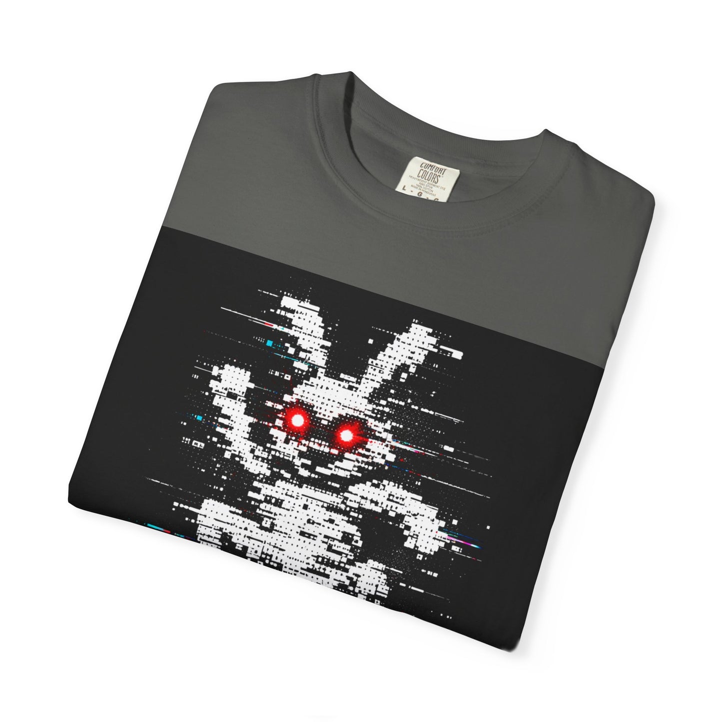 Disgusting Dancing Glitch Bunny T-Shirt — Horror Retro Pixel Graphic Tee