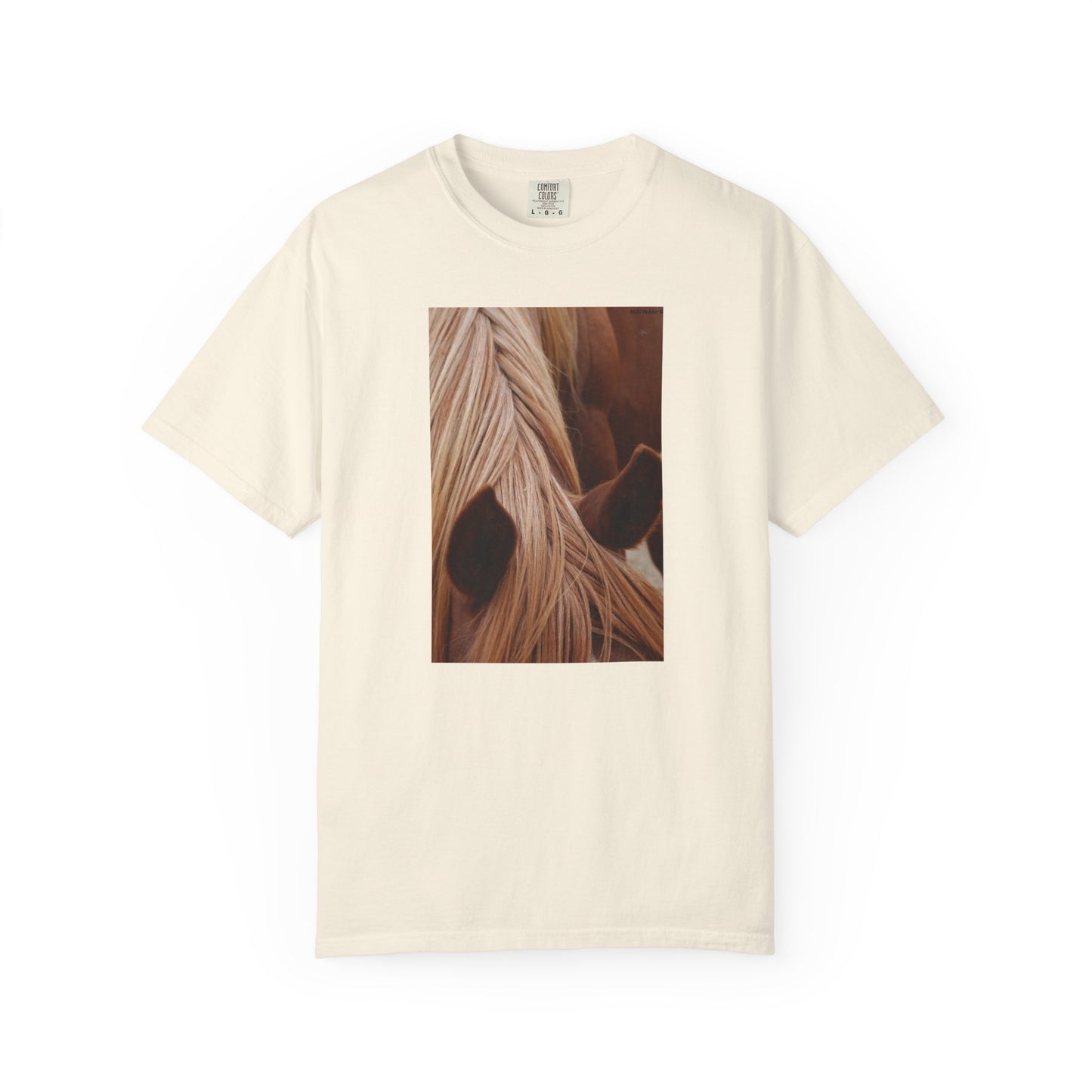 Horse Mane Photo T‑Shirt — Close‑Up Equine Portrait T-Shirt