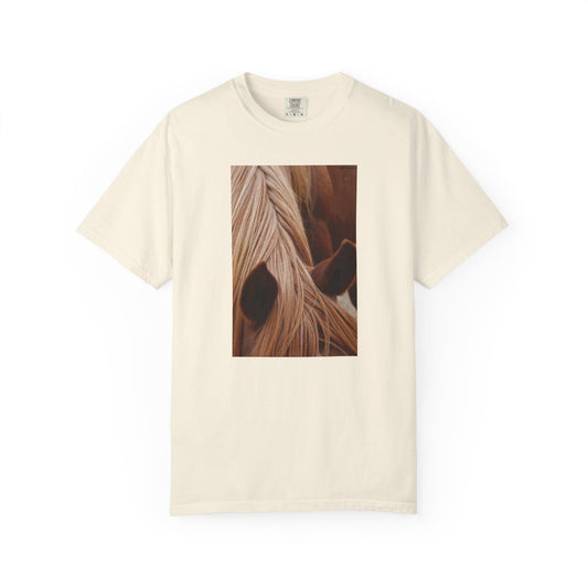 Horse Mane Photo T‑Shirt — Close‑Up Equine Portrait T-Shirt