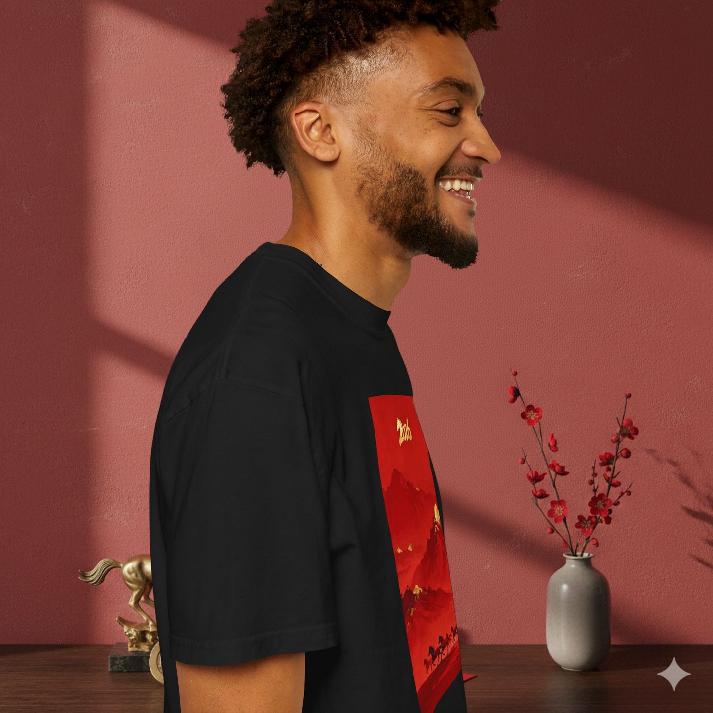 Lunar New Year 2026 Red Mountain Horses T-Shirt