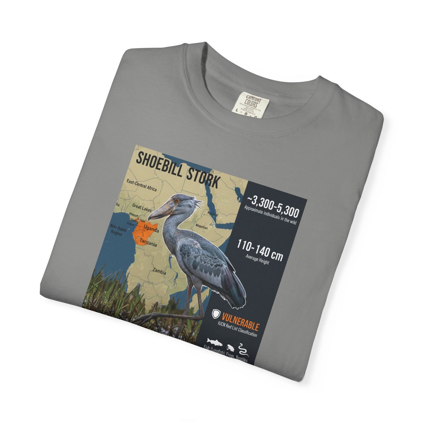 Gothic Gaze: Shoebill Stork 'Knows Your Secrets' T-Shirt