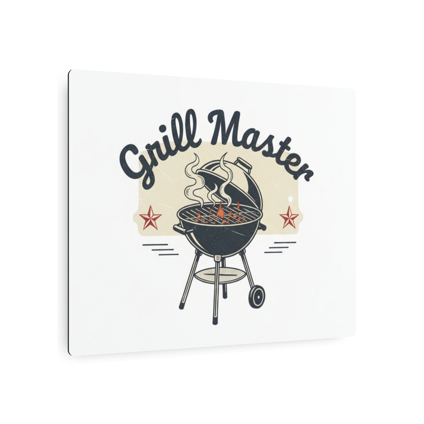 Grill Master Metal Art Sign – Vintage BBQ Wall Decor