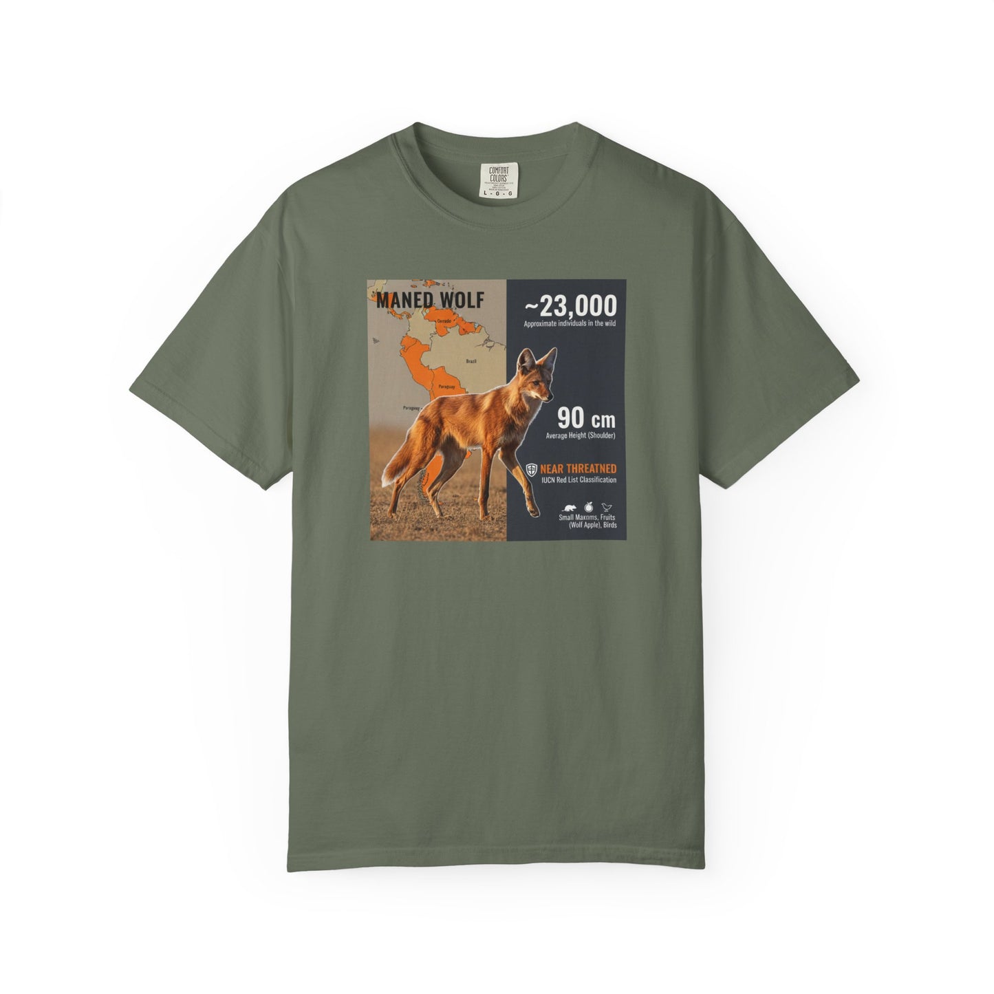 Glitch in the Matrix: Maned Wolf 'Leggy Fox' Surreal T-Shirt